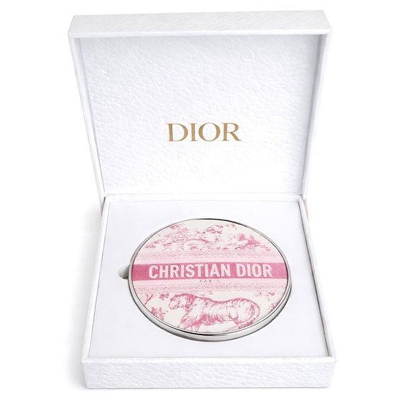 Christian Dior Paris Toile de Jouy Compact Mirror VIP GLAM Collector Piece New - Picture 4 of 5